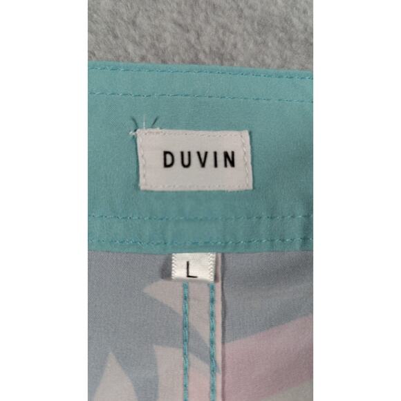 Duvin Men Swim Trunks Large Shorts Retro Theme Beach 6.5" Inseam Unlined Beach - Picture 3 of 8